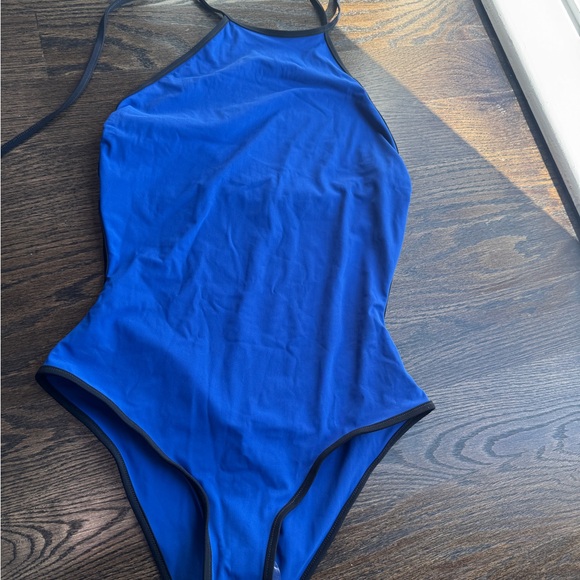 Diane Von Furstenberg Royal Blue One-Piece Swimsuit - Picture 3 of 5